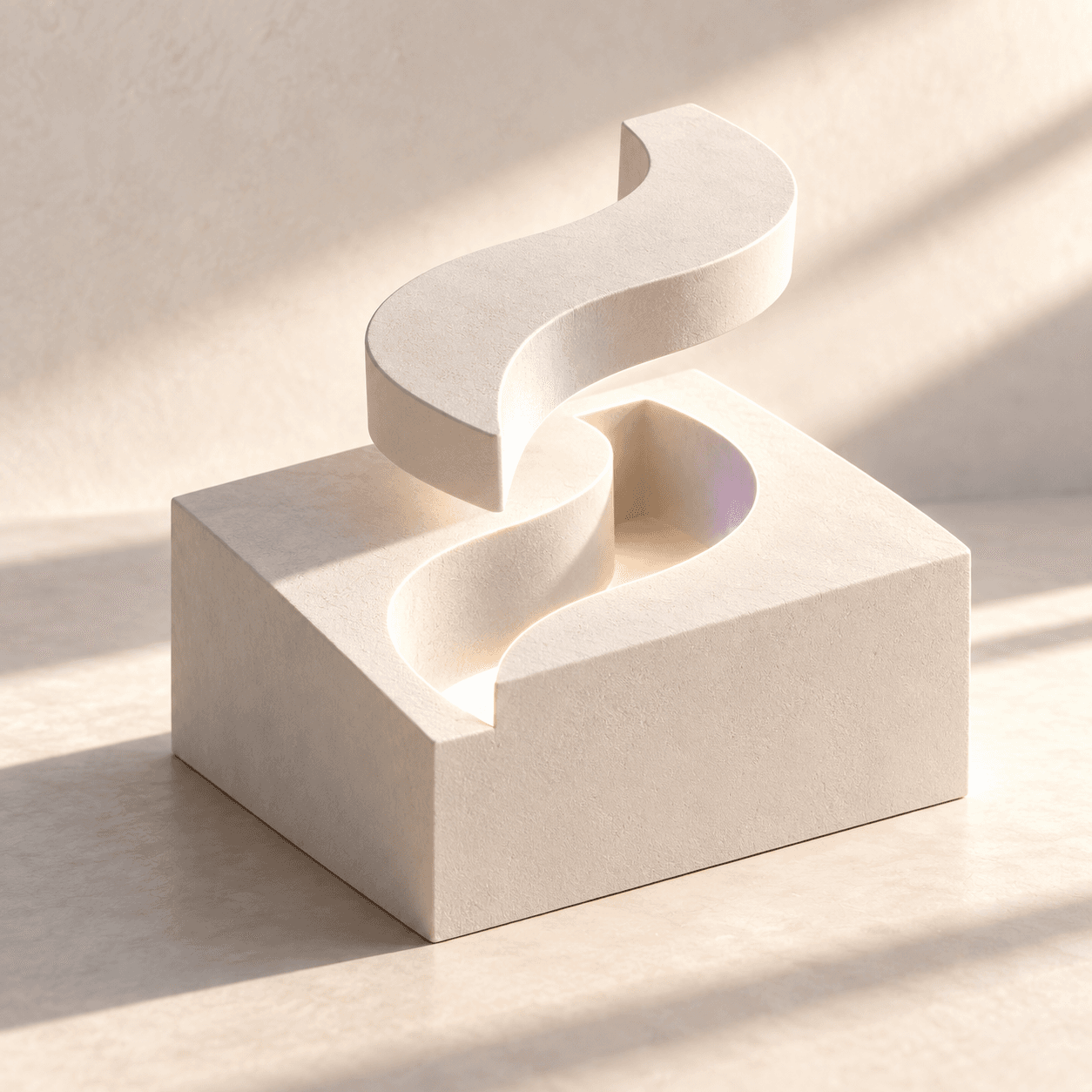 An ivory piece shaped to fit its matching opening.